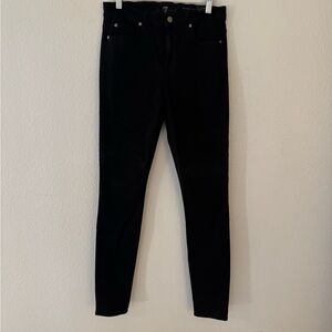 7 For All Mankind High Waist Black Jeans